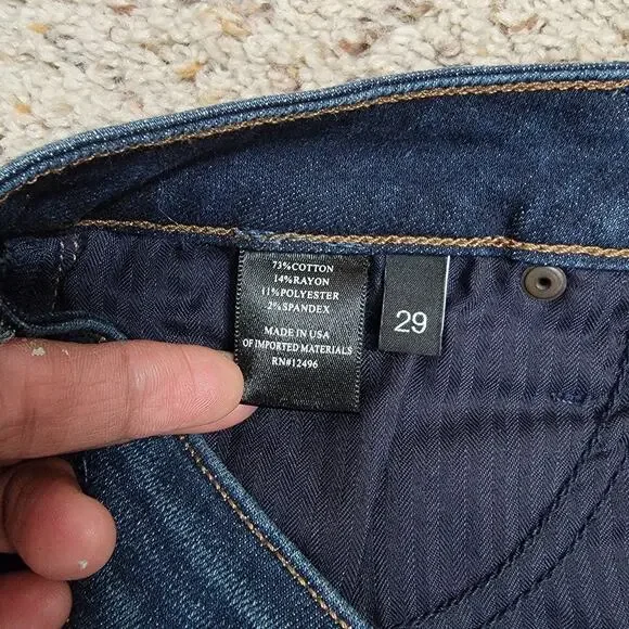 PARKER SMITH STRAIGHT DENIM JEANS, SIZE 292199 - Picture 7 of 9